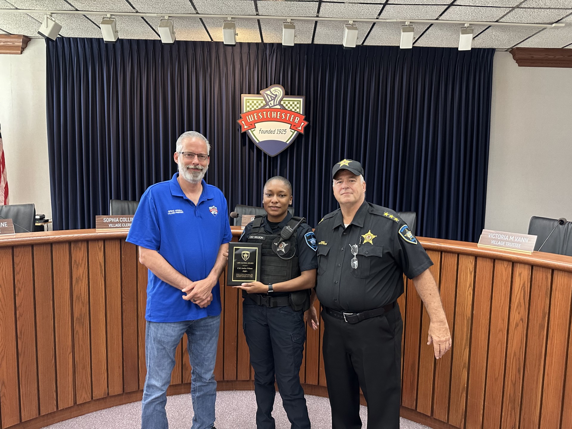 Life Saving Award September 2023